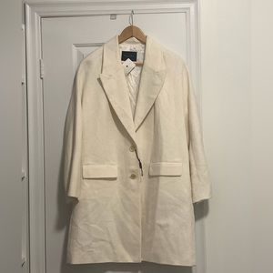 Massimo Dutti Lightweight Tweed Coat